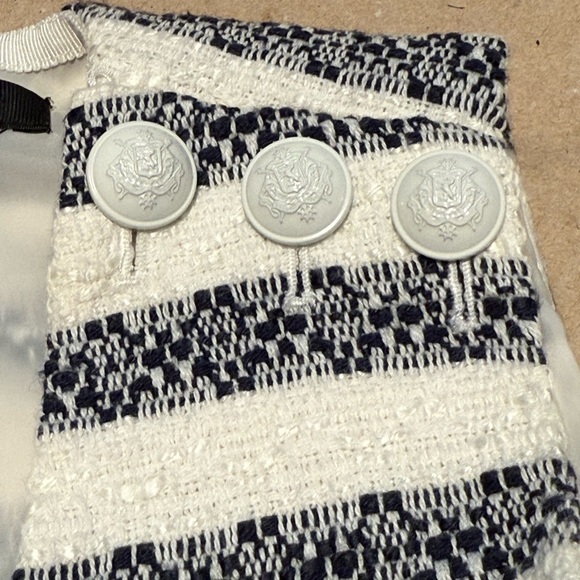 J. Crew Striped Blue and White Sleeveless Cotton blend Dress 8 - Picture 6 of 12